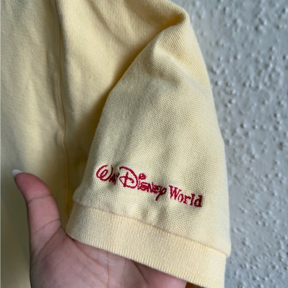 Men’s Disney Cream Polo Shirt with Embroidered Logo Size P - Picture 5 of 9